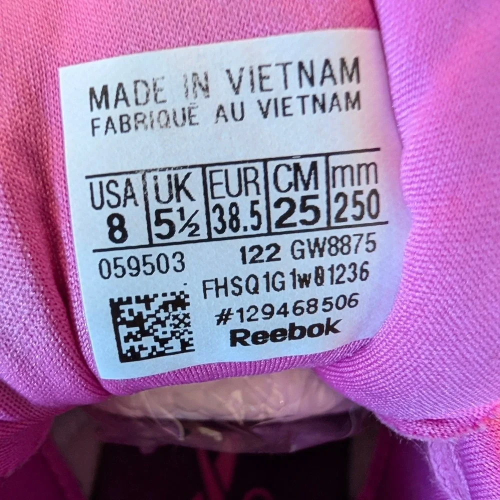 Reebok Cardi B Classic Leather‎ V2 Pink Purple Sneakers GW8875 Womens 8